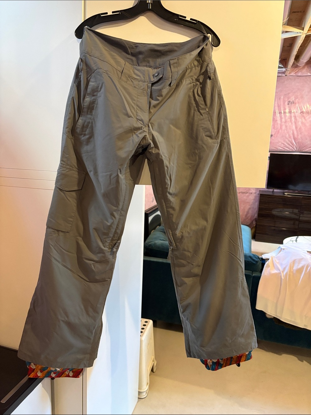Women's Grey Snow and ski Pants - Lightweight Waterproof